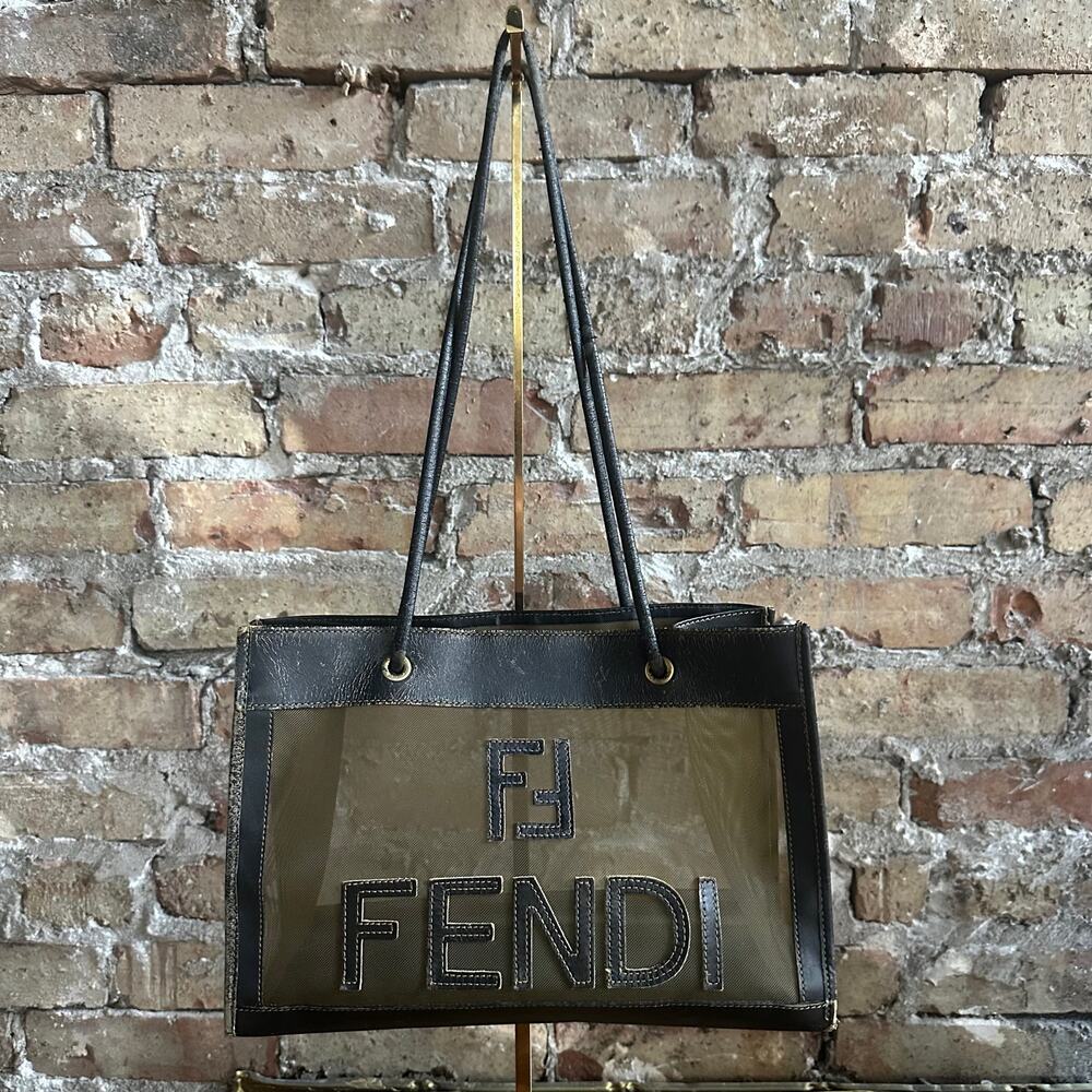 Vintage Fendi Mesh Tote Bag